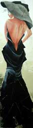 Nina - Acrylic on canvas - image size 60" x 16"