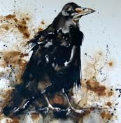 BLACK ROD - ink on Arches  image size 32" x 32"