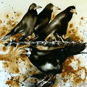 DEBATING THE BILL - ink on Arches  image size 32" x 32"