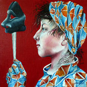 Colombina - Oil on canvas - 30cm x30 cm
