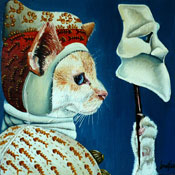 Doge di Purr - Oil on canvas - 30cm x30 cm