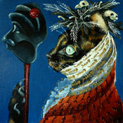 Donna Meoww - Oil on canvas - 30cm x30 cm